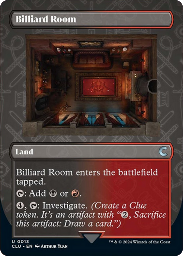 Billiard Room (Borderless) [Ravnica: Clue Edition] | Card Merchant Takapuna