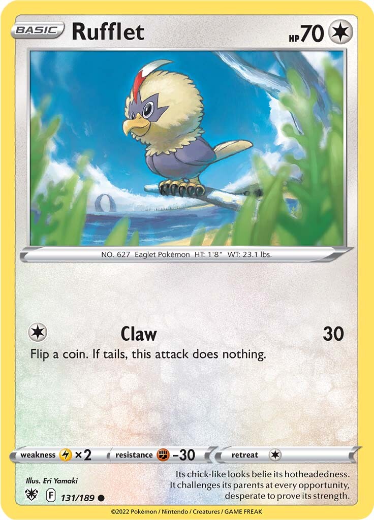 Rufflet (131/189) [Sword & Shield: Astral Radiance] | Card Merchant Takapuna