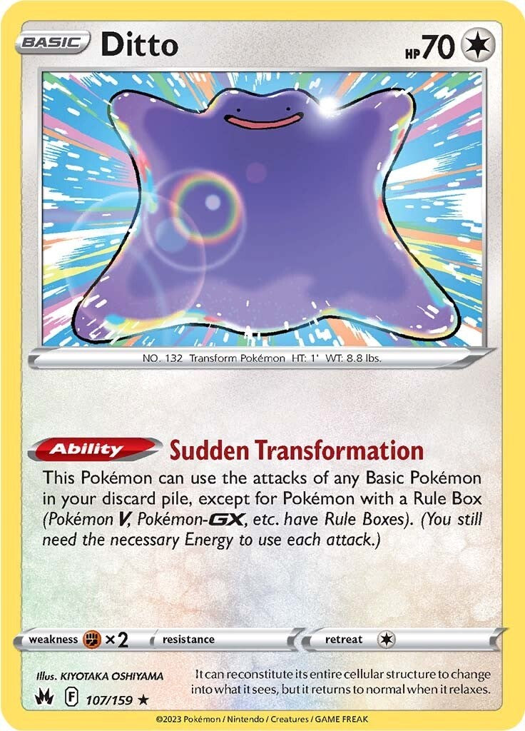 Ditto (107/159) [Sword & Shield: Crown Zenith] | Card Merchant Takapuna