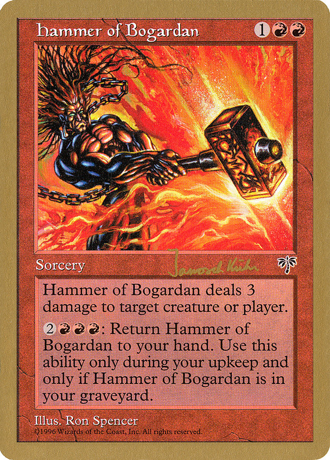 Hammer of Bogardan (Janosch Kuhn) [World Championship Decks 1997] | Card Merchant Takapuna