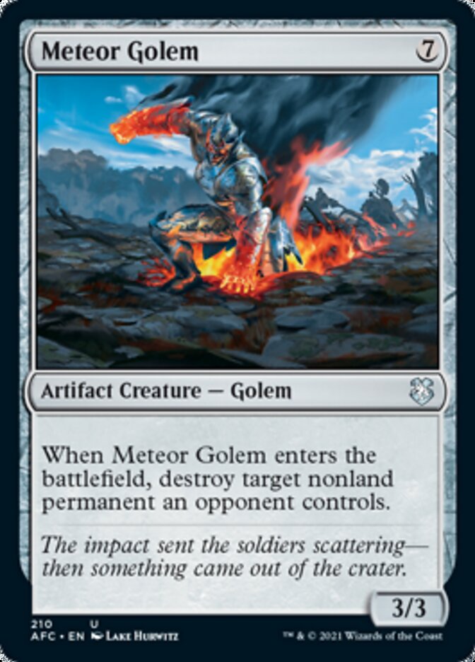 Meteor Golem [Dungeons & Dragons: Adventures in the Forgotten Realms Commander] | Card Merchant Takapuna