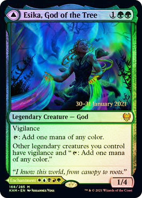 Esika, God of the Tree // The Prismatic Bridge [Kaldheim Prerelease Promos] | Card Merchant Takapuna