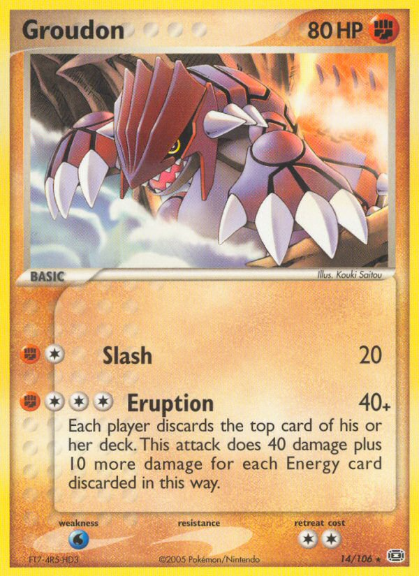 Groudon (14/106) [EX: Emerald] | Card Merchant Takapuna