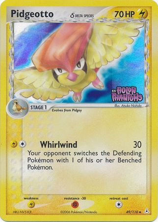 Pidgeotto (49/110) (Delta Species) (Stamped) [EX: Holon Phantoms] | Card Merchant Takapuna