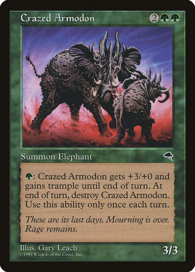 Crazed Armodon [Tempest] | Card Merchant Takapuna