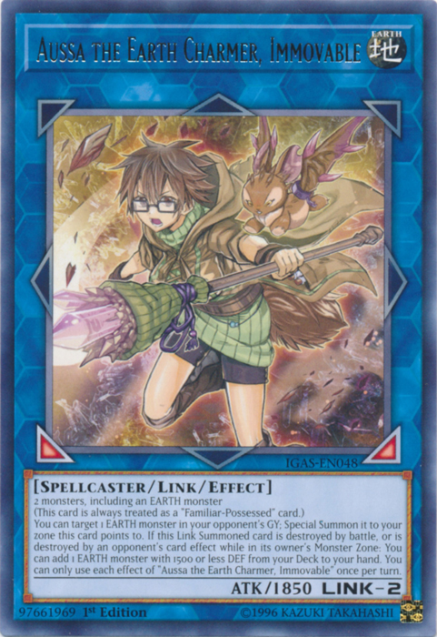 Aussa the Earth Charmer, Immovable [IGAS-EN048] Rare | Card Merchant Takapuna