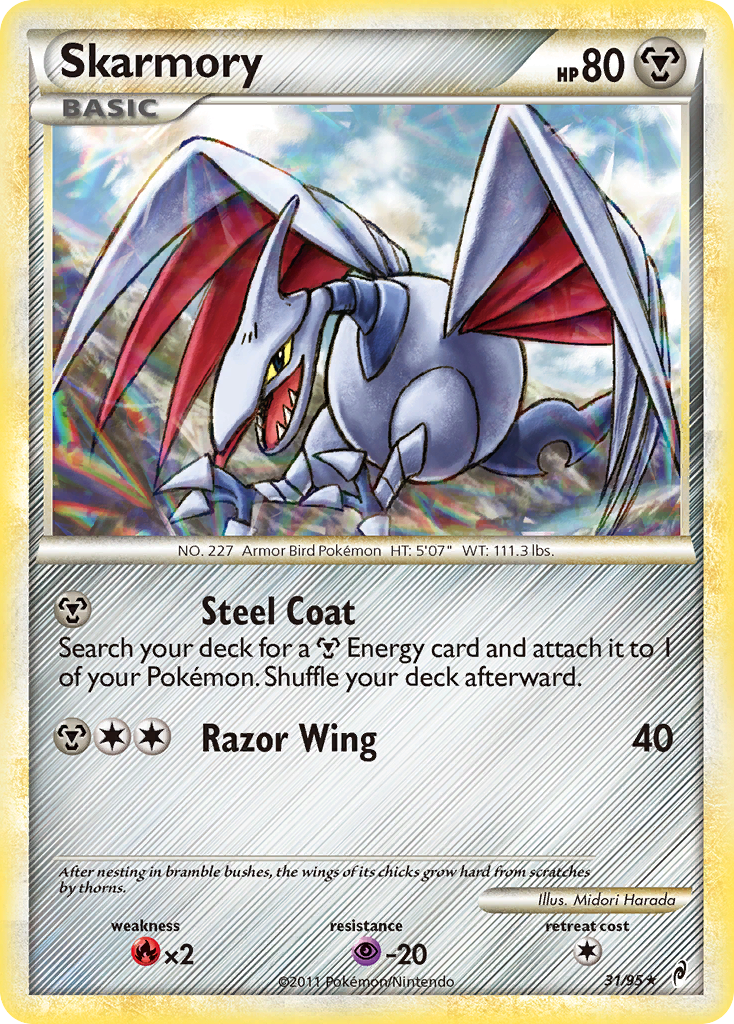 Skarmory (31/95) [HeartGold & SoulSilver: Call of Legends] | Card Merchant Takapuna