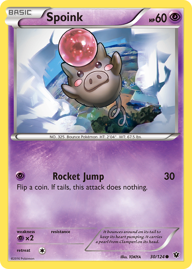 Spoink (30/124) [XY: Fates Collide] | Card Merchant Takapuna