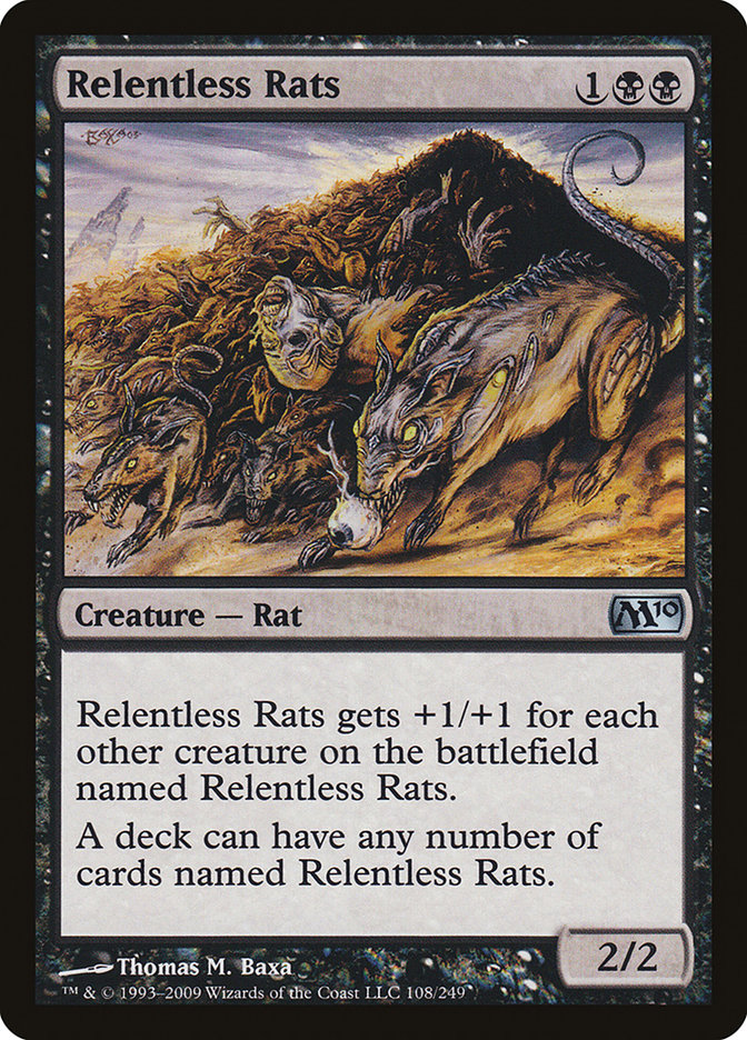 Relentless Rats [Magic 2010] | Card Merchant Takapuna