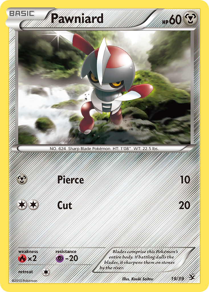 Pawniard (19/39) [XY: Kalos Starter Set] | Card Merchant Takapuna