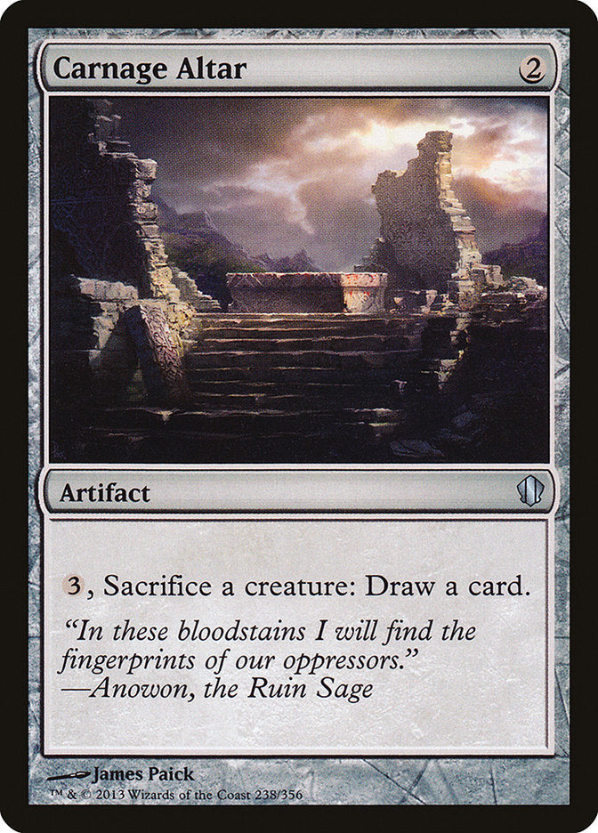 Carnage Altar [Commander 2013] | Card Merchant Takapuna