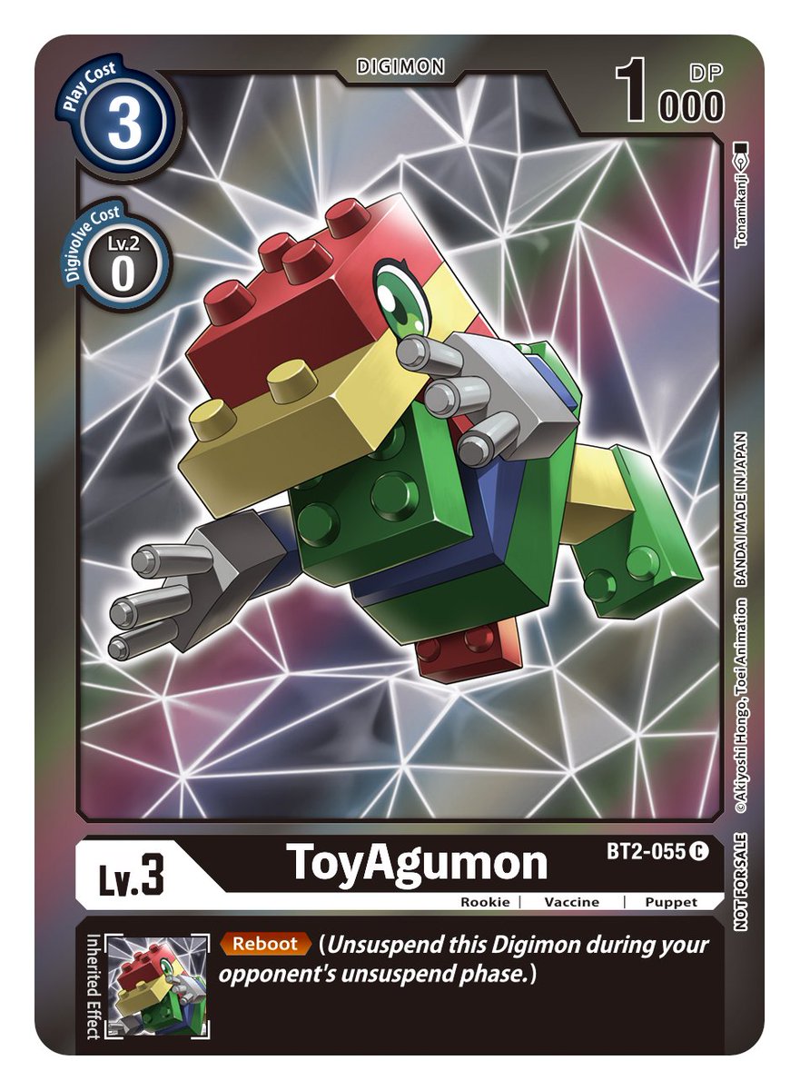 ToyAgumon [BT2-055] (Event Pack 2) [Release Special Booster Ver.1.0] | Card Merchant Takapuna