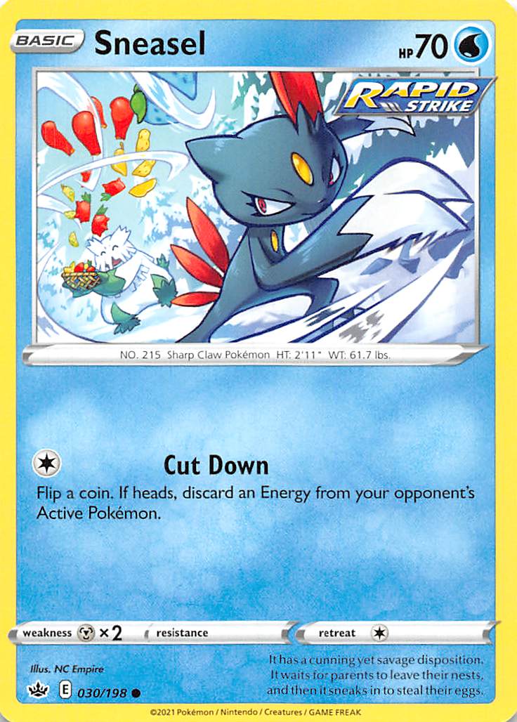 Sneasel (030/198) [Sword & Shield: Chilling Reign] | Card Merchant Takapuna