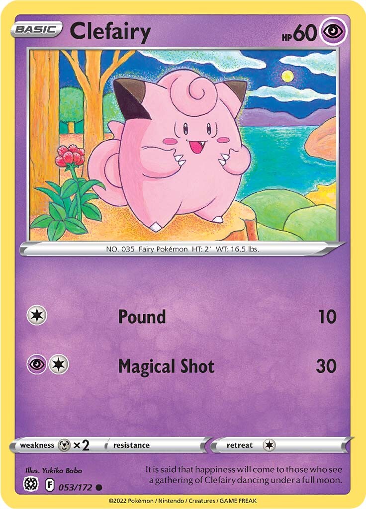 Clefairy (053/172) [Sword & Shield: Brilliant Stars] | Card Merchant Takapuna