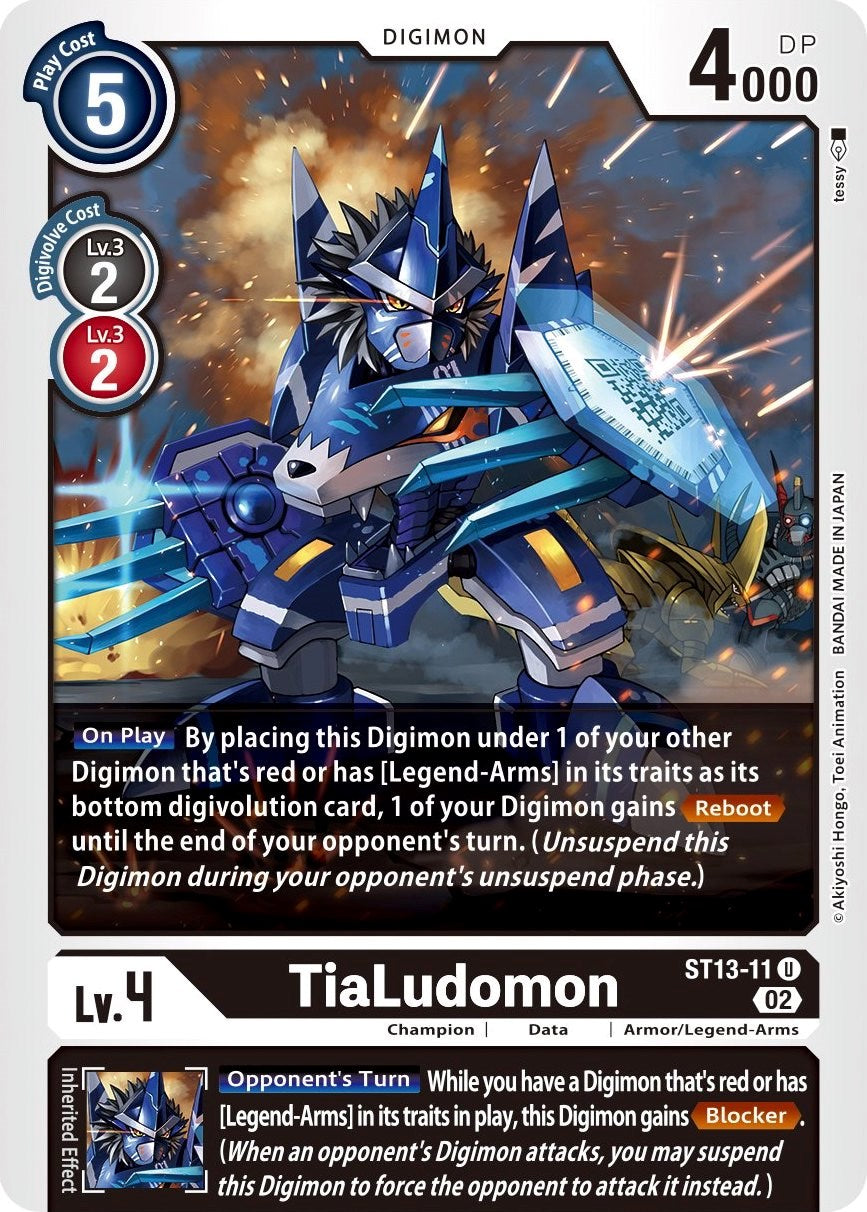 TiaLudomon [ST13-11] [Starter Deck: Ragnaloardmon] | Card Merchant Takapuna