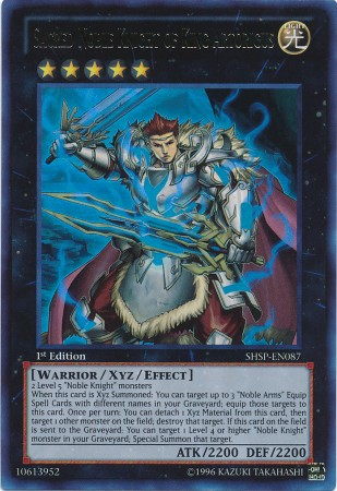 Sacred Noble Knight of King Artorigus [SHSP-EN087] Ultra Rare | Card Merchant Takapuna