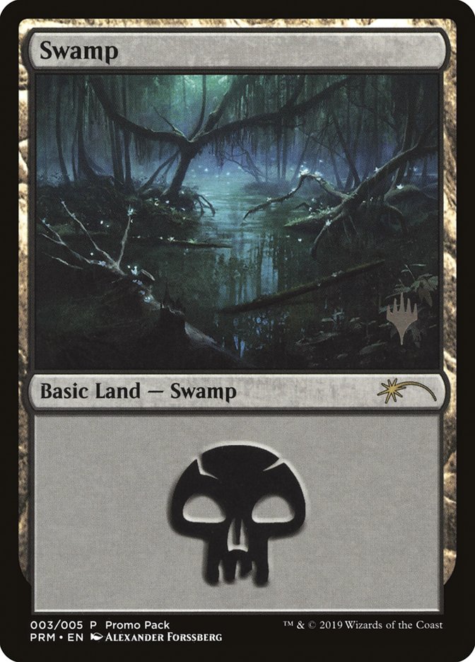 Swamp (3) [Core Set 2020 Promo Pack] | Card Merchant Takapuna