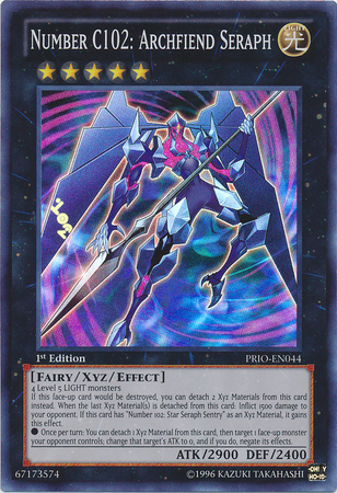 Number C102: Archfiend Seraph [PRIO-EN044] Super Rare | Card Merchant Takapuna