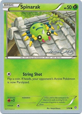 Spinarak (5/98) (Bebe - Jesper Eriksen) [World Championships 2016] | Card Merchant Takapuna