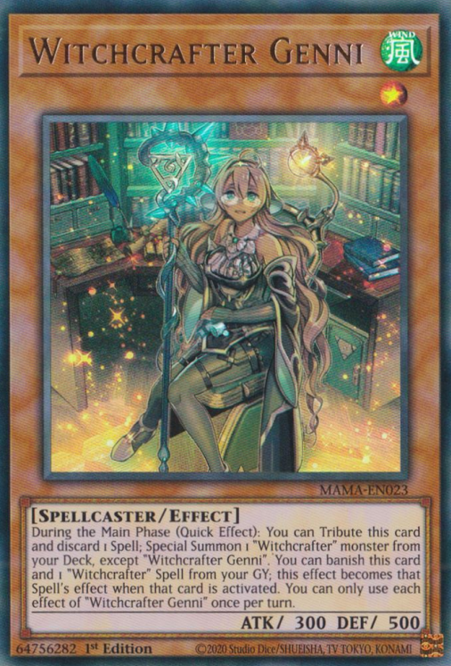 Witchcrafter Genni [MAMA-EN023] Ultra Rare | Card Merchant Takapuna