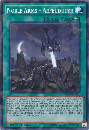 Noble Arms - Arfeudutyr [BP03-EN181] Shatterfoil Rare | Card Merchant Takapuna