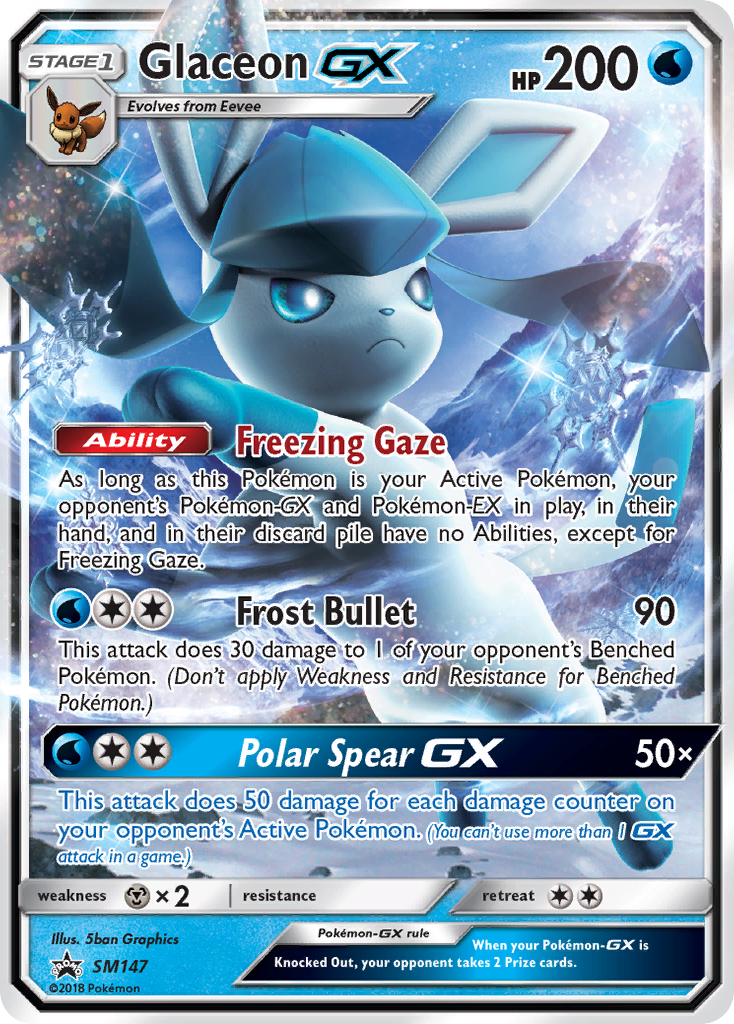 Glaceon GX (SM147) [Sun & Moon: Black Star Promos] | Card Merchant Takapuna