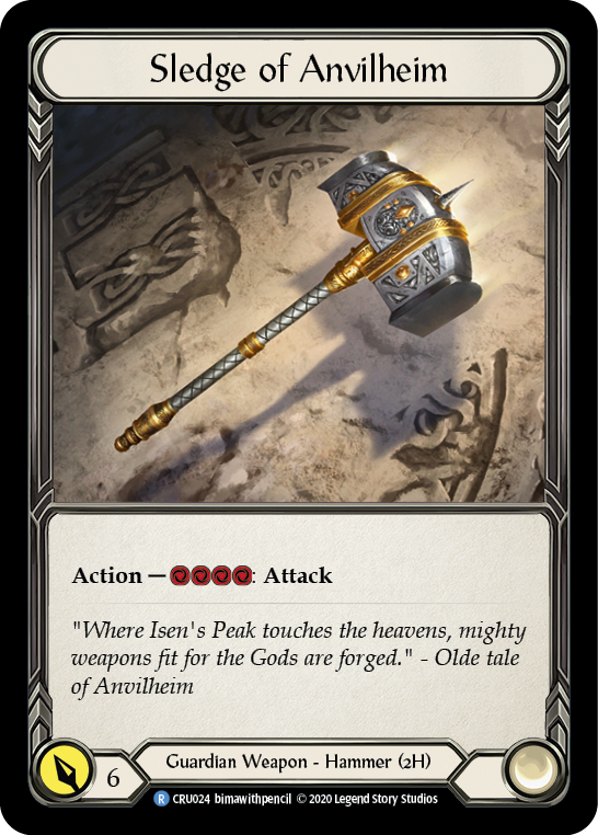 Sledge of Anvilheim [CRU024] (Crucible of War)  1st Edition Normal | Card Merchant Takapuna