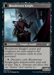 Bloodsworn Squire // Bloodsworn Knight [Innistrad: Crimson Vow] | Card Merchant Takapuna