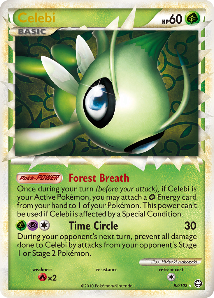 Celebi (92/102) [HeartGold & SoulSilver: Triumphant] | Card Merchant Takapuna