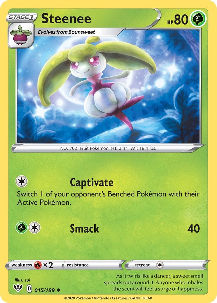 Steenee (015/189) [Sword & Shield: Darkness Ablaze] | Card Merchant Takapuna