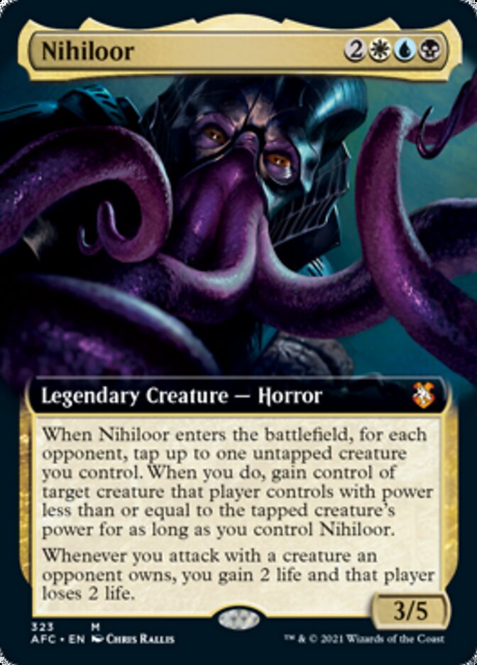 Nihiloor (Extended Art) [Dungeons & Dragons: Adventures in the Forgotten Realms Commander] | Card Merchant Takapuna