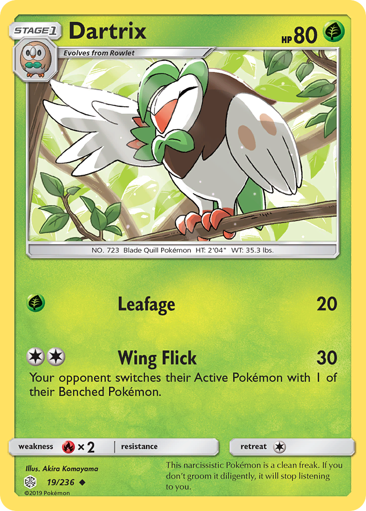 Dartrix (19/236) [Sun & Moon: Cosmic Eclipse] | Card Merchant Takapuna