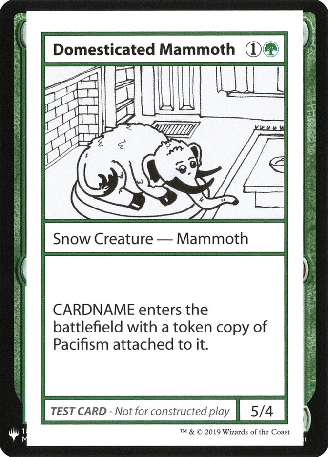 Domesticated Mammoth [Mystery Booster Playtest Cards] | Card Merchant Takapuna