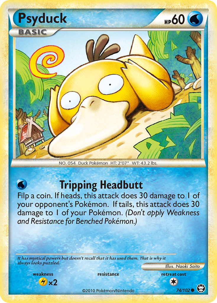 Psyduck (74/102) [HeartGold & SoulSilver: Triumphant] | Card Merchant Takapuna