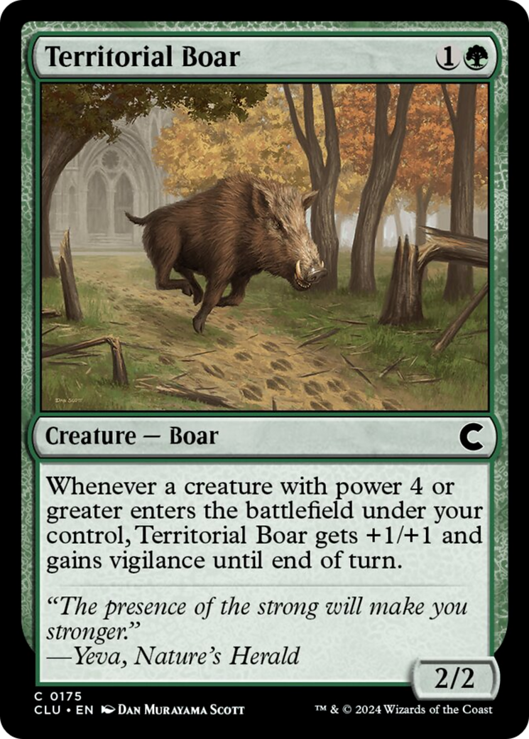 Territorial Boar [Ravnica: Clue Edition] | Card Merchant Takapuna