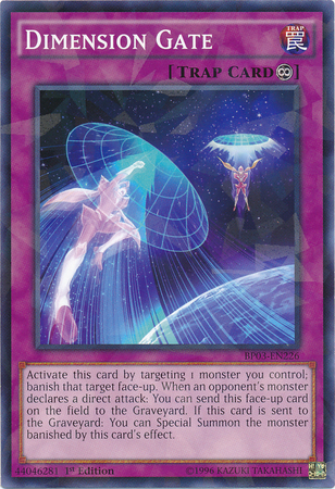 Dimension Gate [BP03-EN226] Shatterfoil Rare | Card Merchant Takapuna