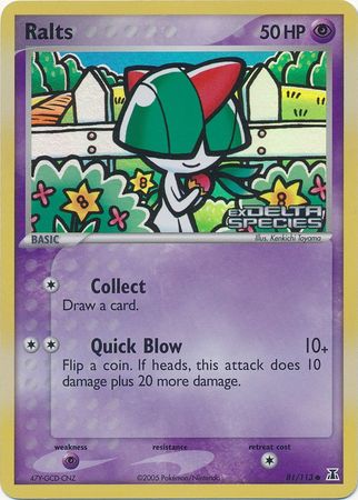 Ralts (81/113) (Stamped) [EX: Delta Species] | Card Merchant Takapuna