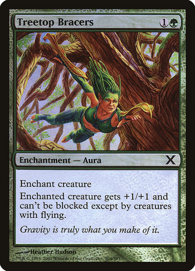 Treetop Bracers (Premium Foil) [Tenth Edition] | Card Merchant Takapuna