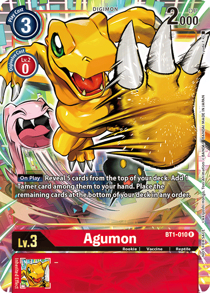 Agumon [BT1-010] (Dash Pack) [Release Special Booster Ver.1.0 Promos] | Card Merchant Takapuna