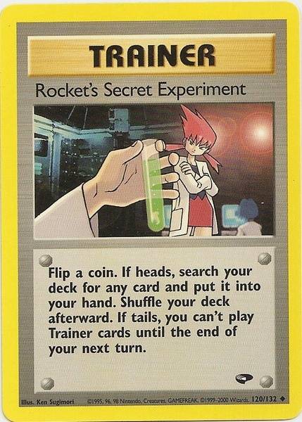 Rocket's Secret Experiment (120/132) [Gym Challenge Unlimited] | Card Merchant Takapuna