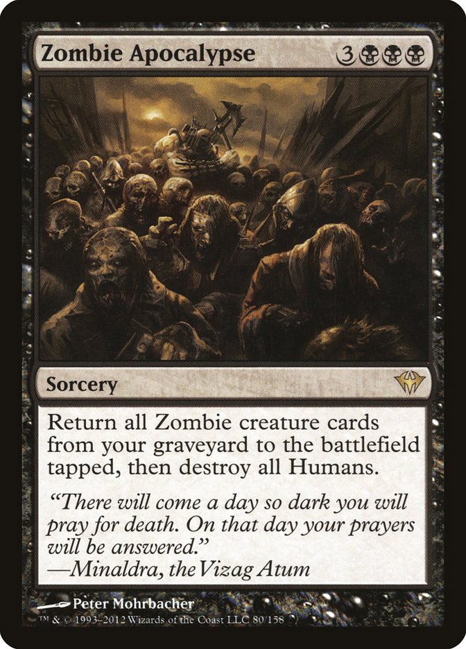 Zombie Apocalypse [Dark Ascension] | Card Merchant Takapuna