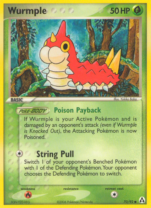 Wurmple (70/92) [EX: Legend Maker] | Card Merchant Takapuna