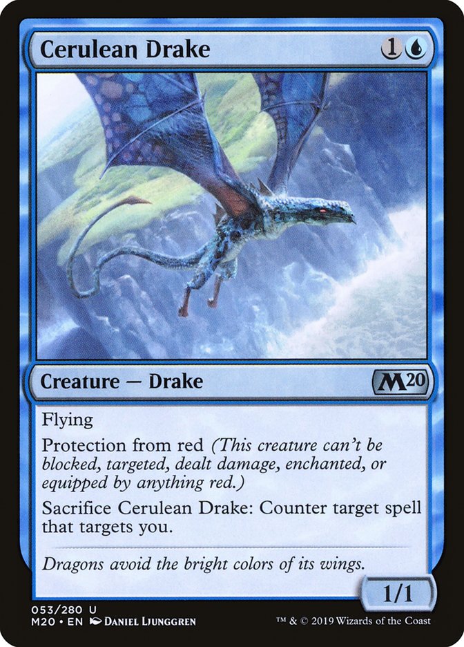 Cerulean Drake [Core Set 2020] | Card Merchant Takapuna