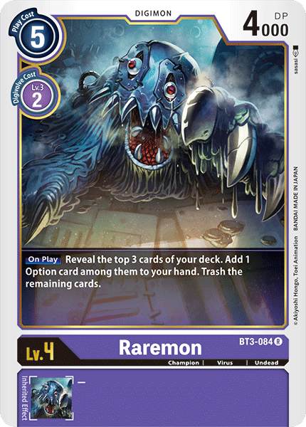 Raremon [BT3-084] [Release Special Booster Ver.1.0] | Card Merchant Takapuna