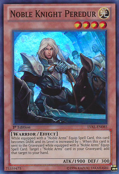 Noble Knight Peredur [LVAL-EN085] Super Rare | Card Merchant Takapuna