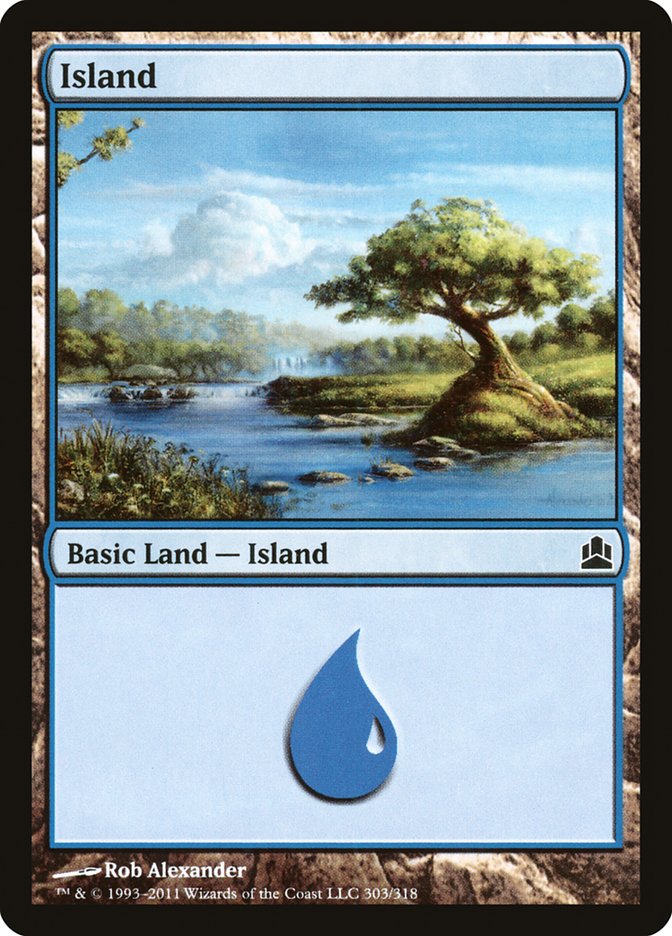 Island (303) [Commander 2011] | Card Merchant Takapuna