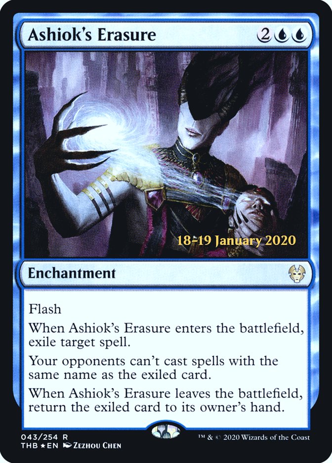 Ashiok's Erasure [Theros Beyond Death Prerelease Promos] | Card Merchant Takapuna