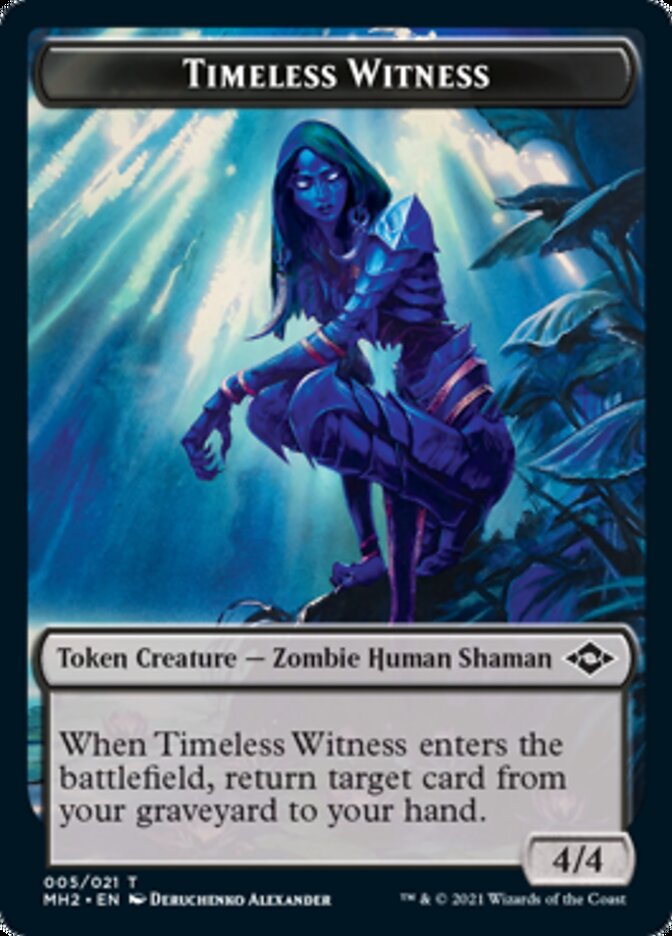 Timeless Witness // Treasure (20) Double-Sided Token [Modern Horizons 2 Tokens] | Card Merchant Takapuna