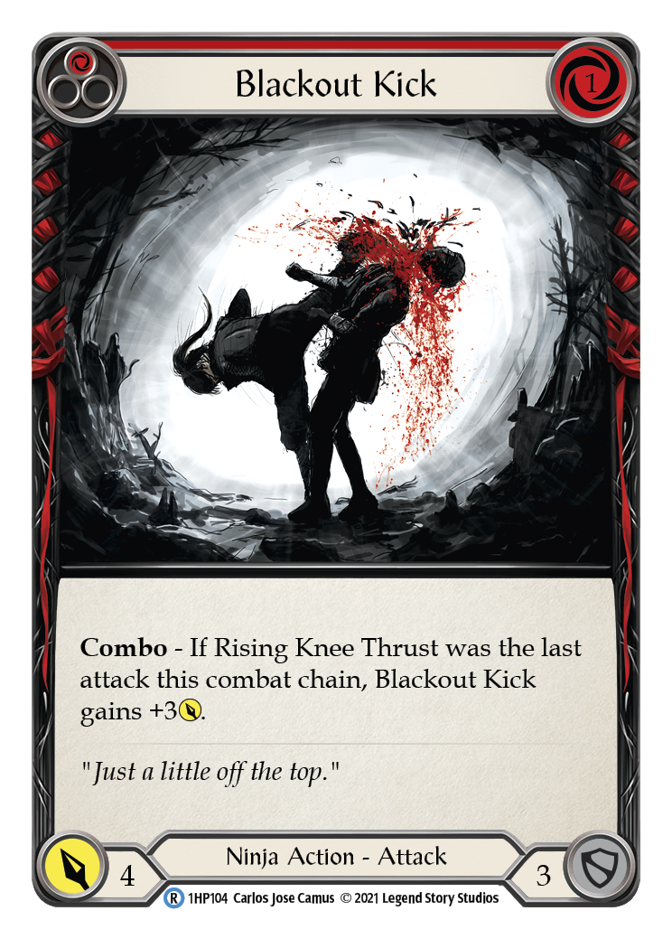 Blackout Kick (Red) [1HP104] (History Pack 1) | Card Merchant Takapuna