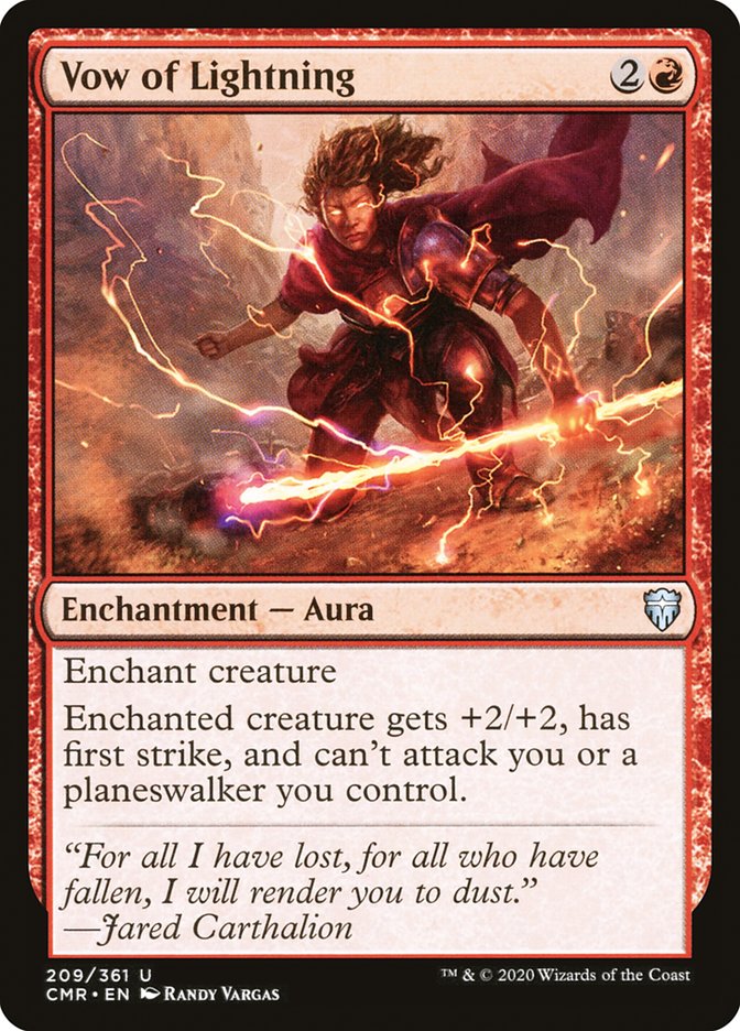 Vow of Lightning [Commander Legends] | Card Merchant Takapuna